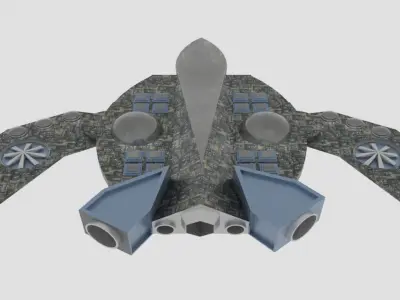 Cosmos 800-S Spaceship  Low-poly 3D model