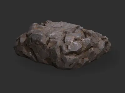 stairs stone 01 Low-poly 3D model