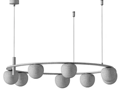 Docos Ceto Chandelier 10 heads 3D model