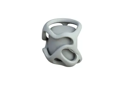 SciFi Shape Object Low Poly 114 Low-poly 3D model