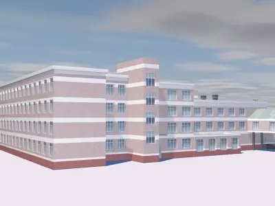 IT Centre Low-poly 3D model