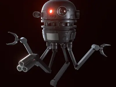 Sci-Fi Robot Drone 3D model