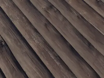 Heavy Bevel Rustic Wood Planks PBR Texture  Texture