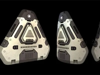 Sci-Fi Prop and Panel Material Texture