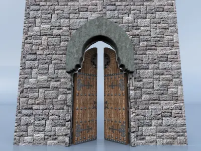 Castle Door 3D model