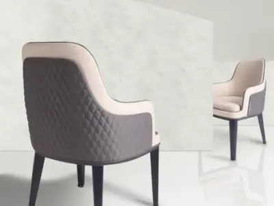 restaurant 3d model modern dining chair 3D model