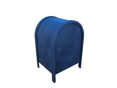 Post Box Low-poly 3D model