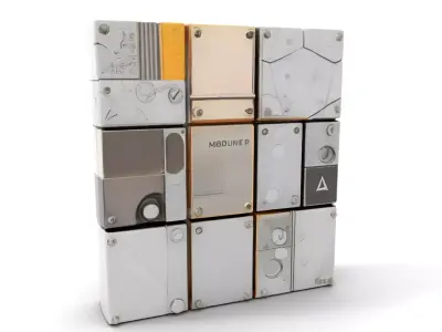 Modern Industrial Texture Panel model pack Texture