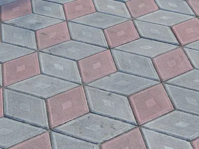 Paving slabs Prizma 3D model