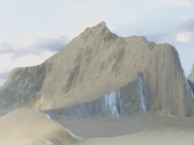 Mountain Terrain 1a 3D model
