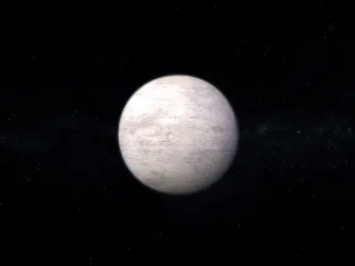 Dwarf Alien Planet or Moon 07 Low-poly 3D model