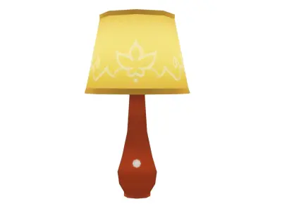 Lamp - Hand Painted 3D model