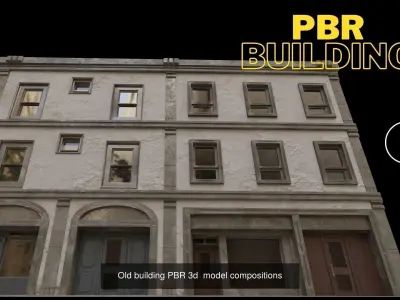 Active street buildings for scenes collection 3D Model Pack