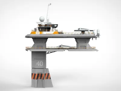 radar platform 3 3D model