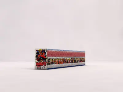 BOOK---Manga Naruto Low-poly 3D model