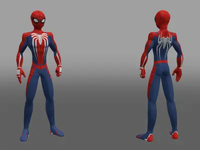 Spectacular Spider - Man Advanced Suit Low-poly 3D model