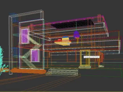   VILLA 3d model of an outdoor by Professional Designers 3D model