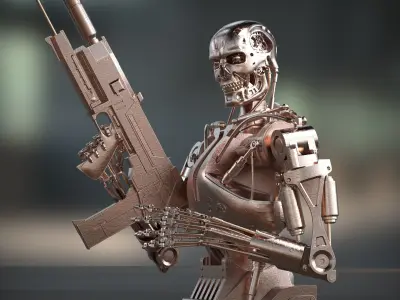 Terminator T-800 Endoskeleton 3d printing  3D print model