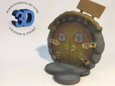 Round Fairy Door 3D print model