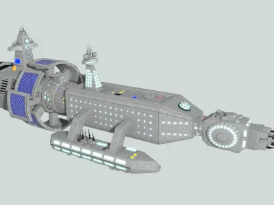 Space Medical Frigate 3D model