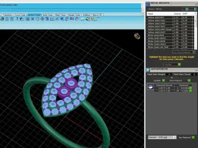 Solitaire Women Light Weight Band Ring 3D print model