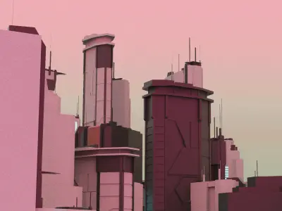 SCIFI Architectural Pack 3D model