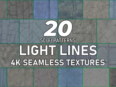 200 Seamless Sci-fi Panels - Collection Texture