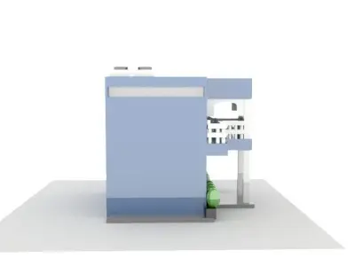 Villa building Low-poly 3D model purchase