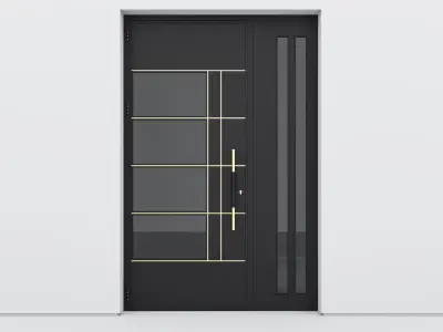 Aluminium door 281 3D model