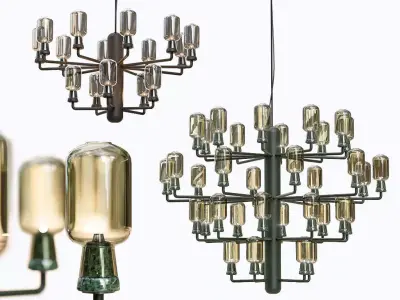 Normann Copenhagen Amp chandelier 3D model