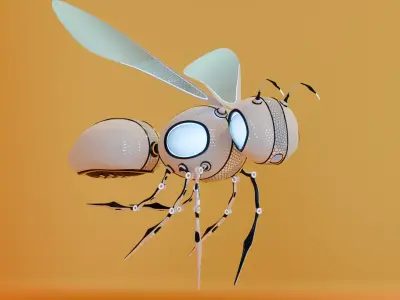 Sci Fi Robotic Bee  3D model