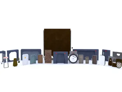 Star Wars Doors collection 1-12 scale Blackseries  3D Model Pack