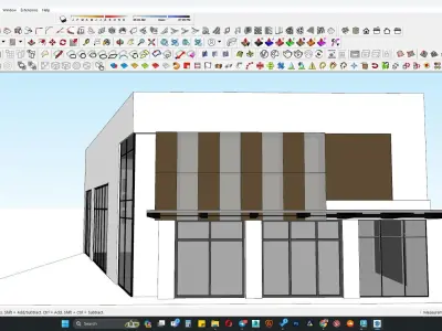 Retail shop Building model 3D model