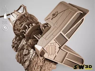 STAR WARS Sebulba Podracer Sculpture 3D print model