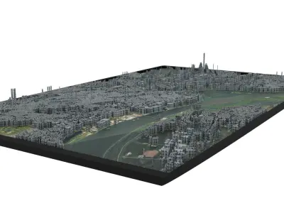 City of Belgrade Low-poly 3D model