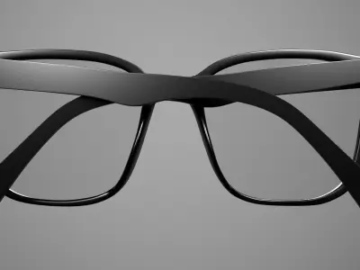 Eyeglasses door handle 3D model