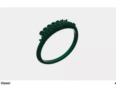 Women Wedding Ring 3D print model