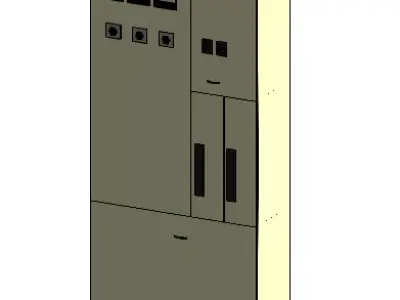 TRANSFERENCIA electrical cabinet with two doors 3D model