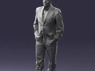 Man light green shirt 0698 3D Print Ready 3D print model