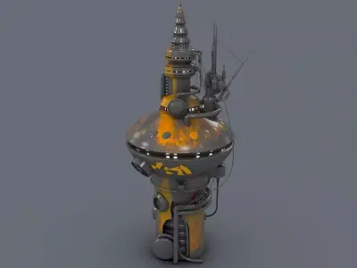 Radio Tower 2076 3D model