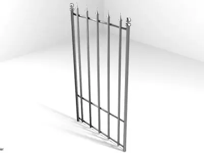 Steel Gate Type 1 3D model