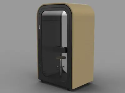 Office POD Small Low-poly 3D model