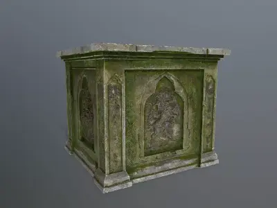  column  Low-poly 3D model