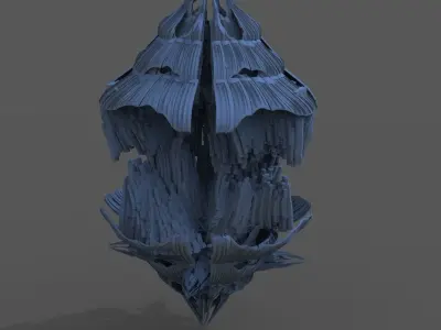 Sci fi Shroomcliff 1 3D model