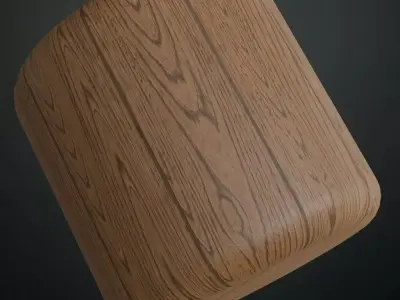 Vintage Colorful Painted Wood Blocks PBR Seamless Texture