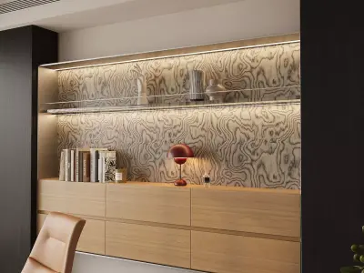 Modern Home Office 3D model