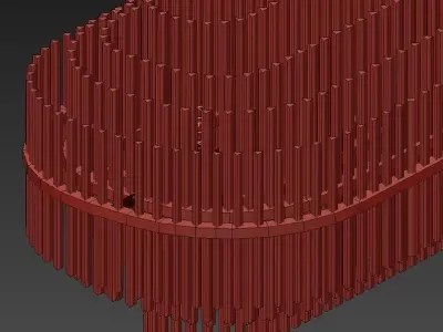 Emile chandelier collection RH 3D model