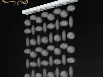 Light4 Vintage ARES BULBS L H120 ceiling lamp 3D model