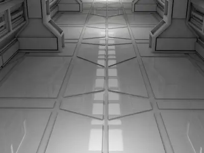 Sci Fi Corridor 3D model