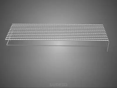 INDUSTRIAL SCALE HYDROPONIC RACK NFT SYSTEM ARRAY GARDEN FARMING 3D model